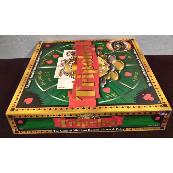 Vtg Tripoley Special Edition Game Complete Rotating Turntable Cadaco 2000 - Picture 14 of 16